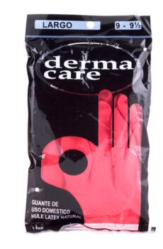 Guantes de Látex Derma Care Rojo