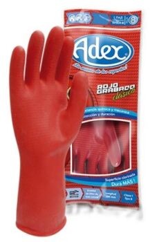 GUANTES PARA LAVAR ADEX NUMERO 8