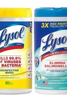 Lysol Toallas Desinfectantes 80 tollas