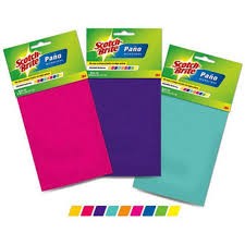 PAÑO DE MICROFIBRA, COLORES SURTIDOS, 3M