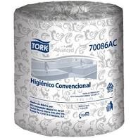 PAPEL HIGIENICO BLANCO, 500 HOJAS DOBLES ADVANCED, TORK