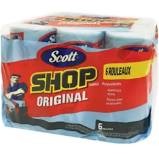 Toallas Uso Rudo Scottshop Towel Azul 55 H/ Paquete con 6 rollos