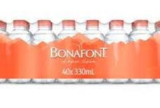 Agua Purificada Bonafont 40 pzas de 330 ml c/u