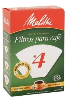 Filtros para café Melitta Super Premium 4 Con 100 Piezas
