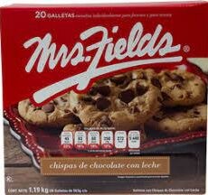 Galletas Mrs. Fields con chispas de chocolate 1.19 Kg
