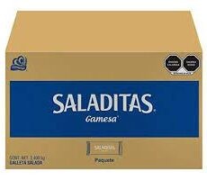 Galletas Saladitas Gamesa con 200 pzas de 13 g c/u