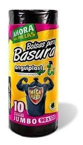 BOLSA PARA BASURA EN ROLLO ANGUIPLASTIC 10 PZAS 90 X 120