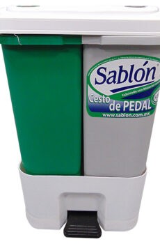 CESTO DE PEDAL ORGANICO E INORGANICO SABLON 17 LITROS