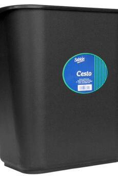 CESTO RECTANGULAR SABLON RECTANGULAR (NEGRO, 12 LITROS)