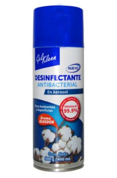 DESINFECTANTE ANTIBACTERIAL ALGODON GEL KLEEN 400 ML