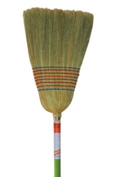 ESCOBA DE MIJO 8 HILOS BASTON VERDE SAN JOSE